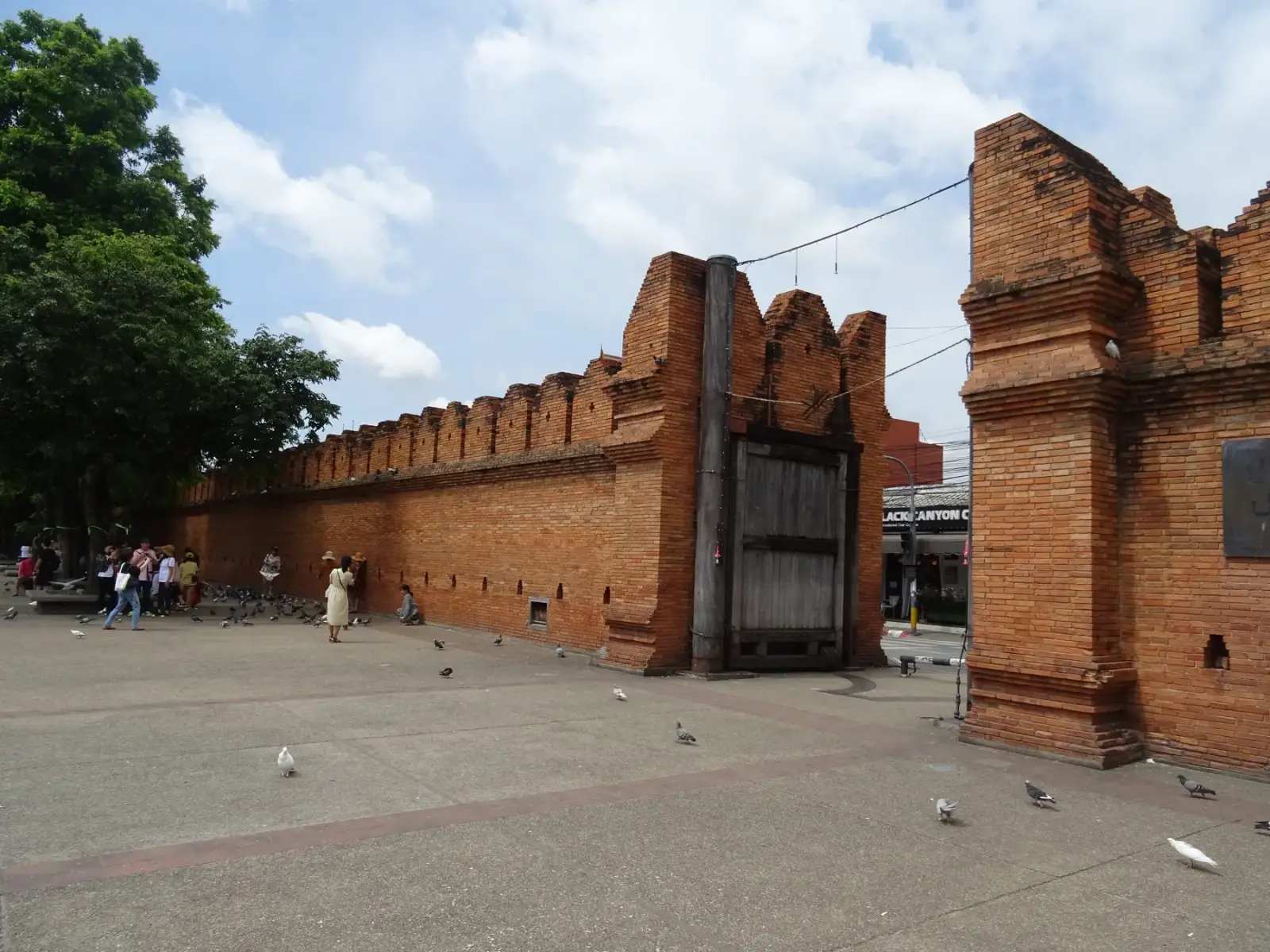 Tha Phae Gate and the old city wall in Chiang Mai