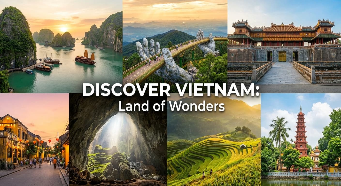 Iconic landmarks and monuments of Vietnam - popular tourist destinations and cultural sites