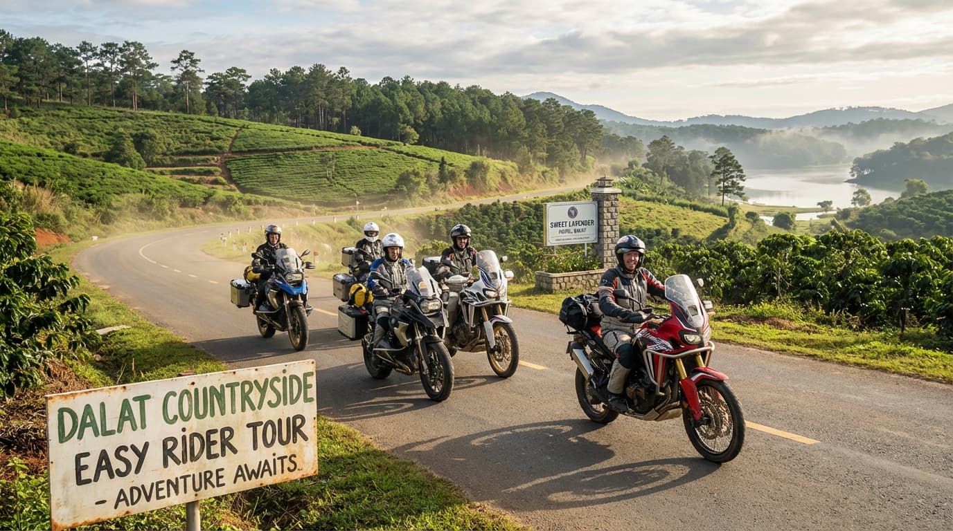 Dalat Countryside Easy Rider Tour - motorcycle tour in Vietnam