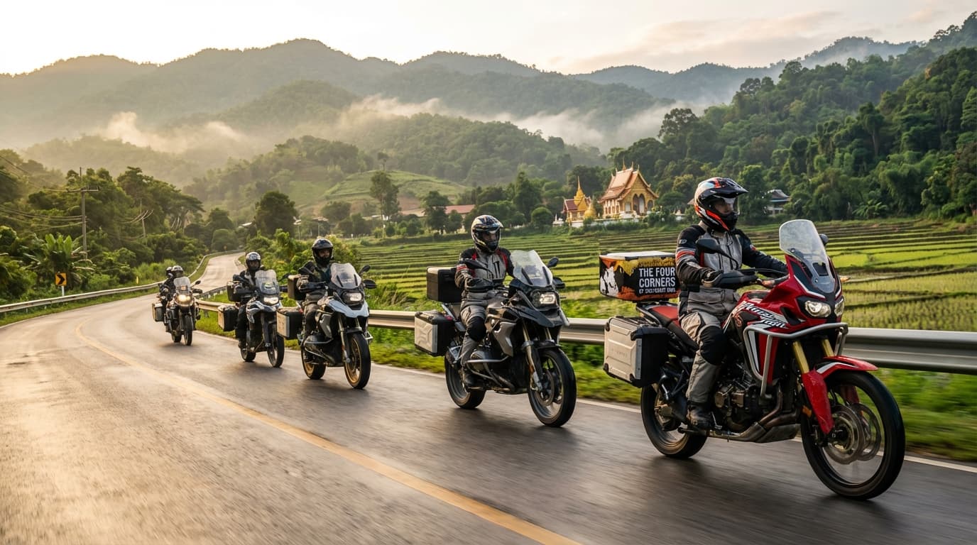 THE FOUR CORNERS OF SOUTH EAST ASIA - motorcycle tour in Thailand