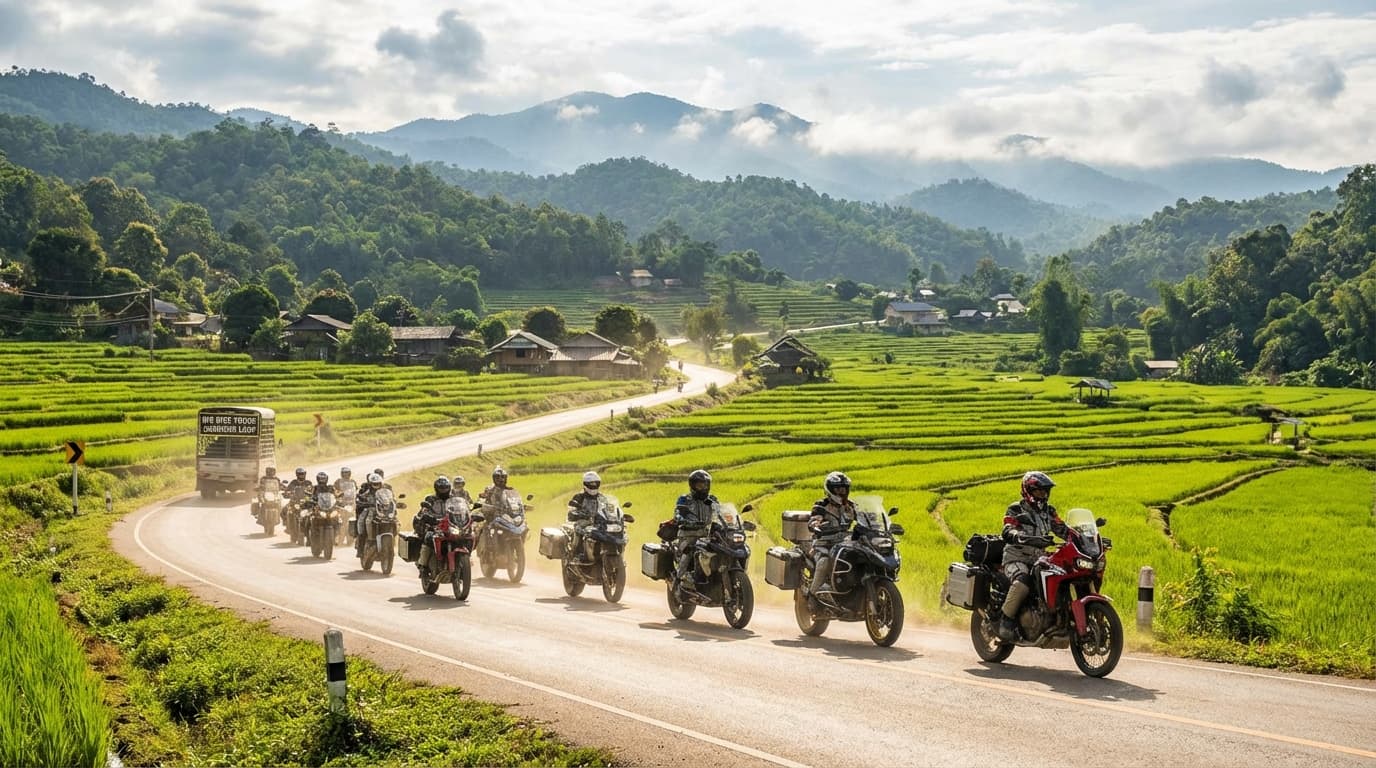 1 DAY TOUR (Samoeng Loop) - motorcycle tour in Thailand