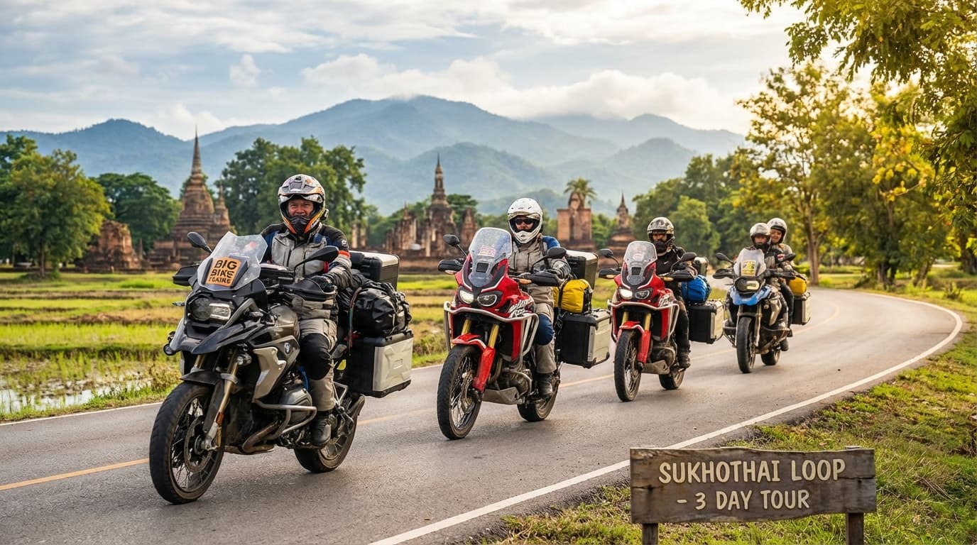 3 DAY TOUR (Sukhothai Loop) - motorcycle tour in Thailand