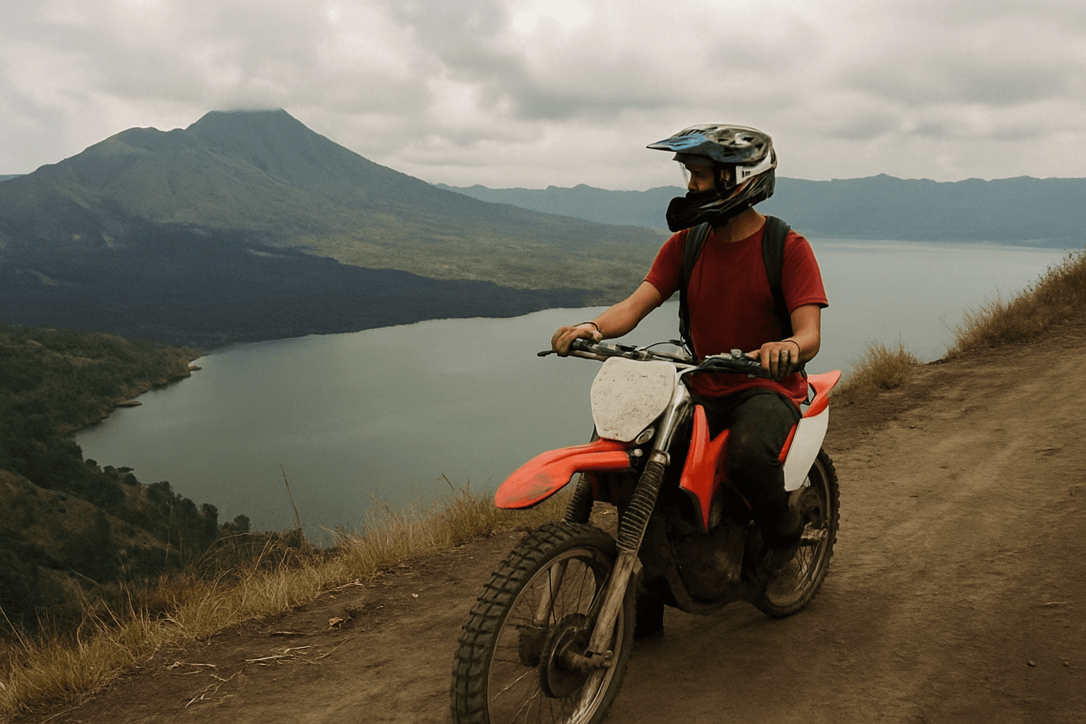 Volcano Kintamani Trail (Mount Batur Day Ride) - motorcycle tour in Indonesia